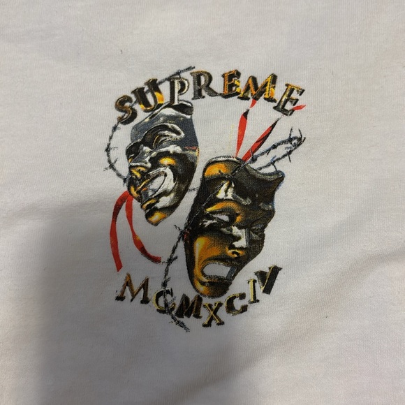 COPY - Supreme White Graphic Tshirt - Picture 2 of 4
